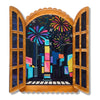 Fireworks Far & Wide Brooch