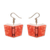 Story Book Drop Earrings - Orange