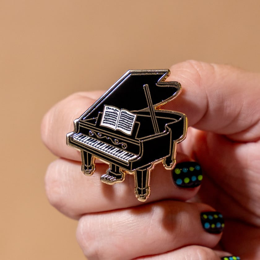 Play It Again Enamel Pin  -  Erstwilder  -  Quirky Resin and Enamel Accessories