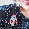 Plot Armour Brooch  -  Erstwilder  -  Quirky Resin and Enamel Accessories