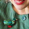 Mighty Mallard Brooch  -  Erstwilder  -  Quirky Resin and Enamel Accessories