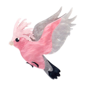 Gertie the Galah Brooch  -  Erstwilder  -  Quirky Resin and Enamel Accessories