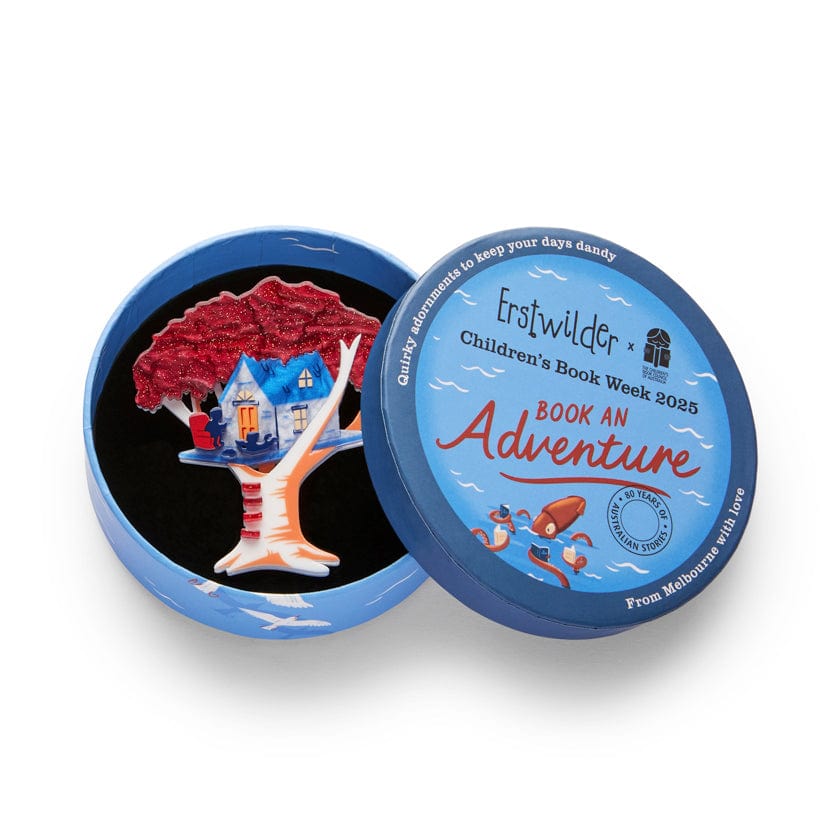 The Treehouse Brooch  -  Erstwilder  -  Quirky Resin and Enamel Accessories