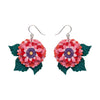 Dazzling Dahlia Drop Earrings  -  Erstwilder  -  Quirky Resin and Enamel Accessories