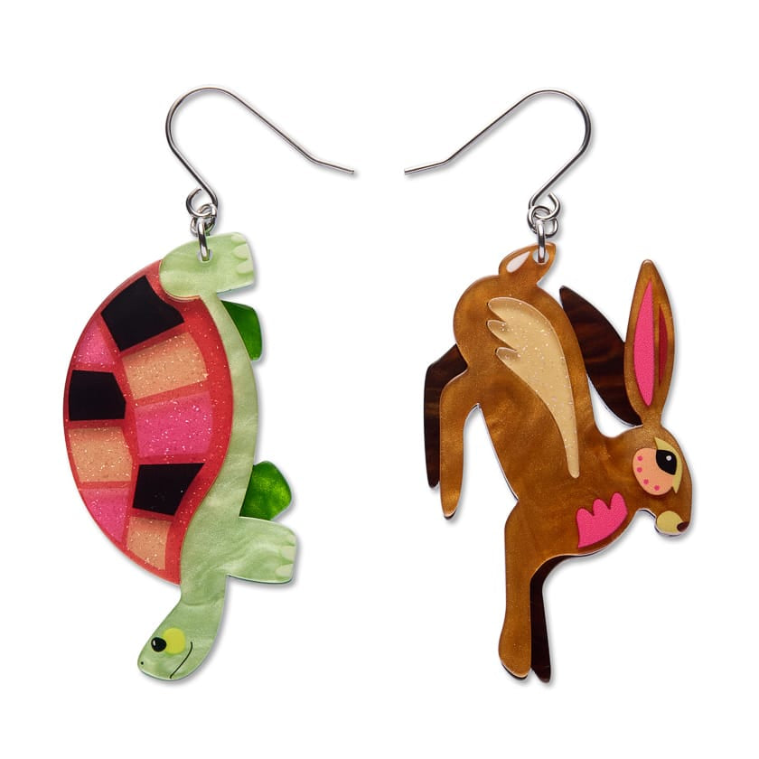 Lesson Learned Drop Earrings  -  Erstwilder  -  Quirky Resin and Enamel Accessories