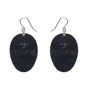 Jason Voorhees Mask Drop Earrings  -  Erstwilder  -  Quirky Resin and Enamel Accessories