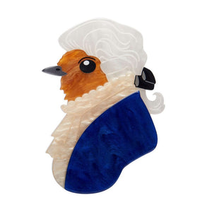 The Bureaucratic Bird Brooch (IMPERFECT)  -  Erstwilder  -  Quirky Resin and Enamel Accessories