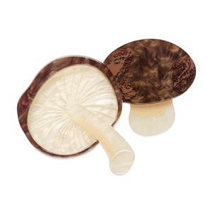 Mighty Mushie Brooch  -  Erstwilder  -  Quirky Resin and Enamel Accessories