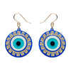 Evil Eye Amulet Drop Earrings