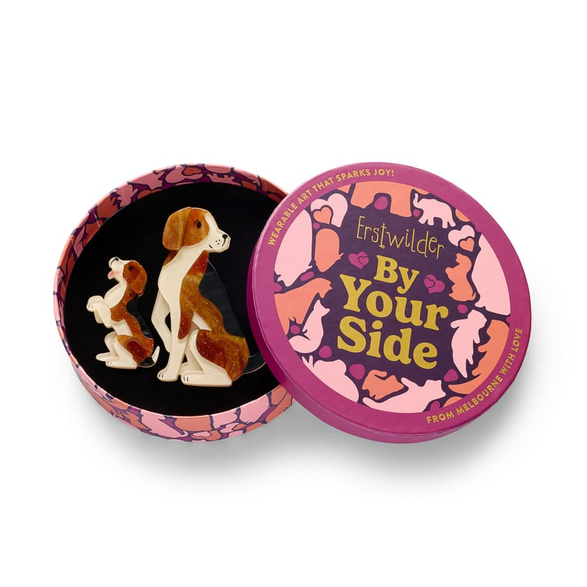Paw by Paw Brooch Pair  -  Erstwilder  -  Quirky Resin and Enamel Accessories