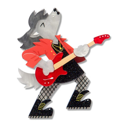 Howl Shredder Brooch  -  Erstwilder  -  Quirky Resin and Enamel Accessories