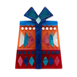 Yuletide Treasure Brooch (IMPERFECT)  -  Erstwilder  -  Quirky Resin and Enamel Accessories