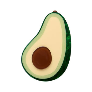 Avocado Affair Brooch  -  Erstwilder  -  Quirky Resin and Enamel Accessories