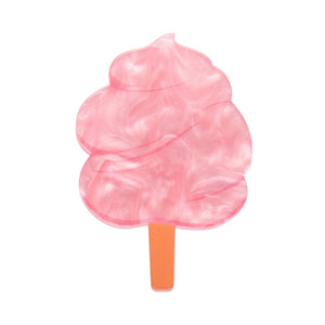 Fairy Floss Simplified Mini Brooch  -  Erstwilder Simplified  -  Quirky Resin and Enamel Accessories