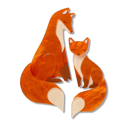 Through the Thicket Brooch Pair  -  Erstwilder  -  Quirky Resin and Enamel Accessories