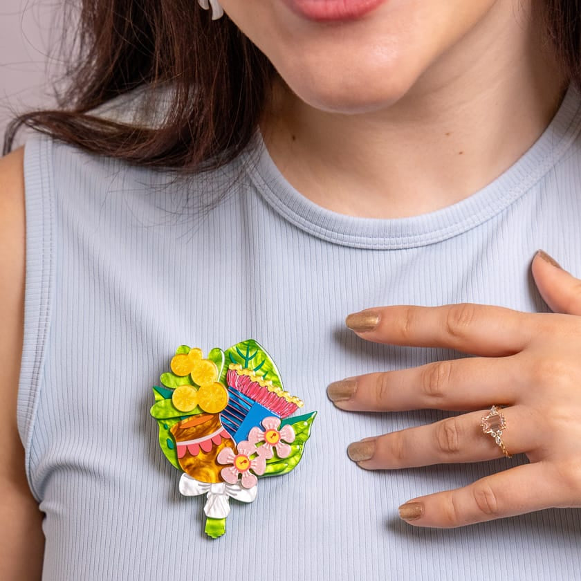 Australia Fair Brooch  -  Erstwilder  -  Quirky Resin and Enamel Accessories