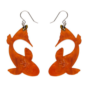 Playing Koi Drop Earrings  -  Erstwilder  -  Quirky Resin and Enamel Accessories