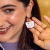 Story Book Drop Earrings - Berry
