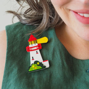 Light up the Reef Brooch  -  Erstwilder  -  Quirky Resin and Enamel Accessories