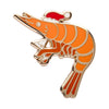 Pascal the Prawn Enamel Pin  -  Erstwilder  -  Quirky Resin and Enamel Accessories