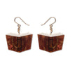 Story Book Drop Earrings - Brown