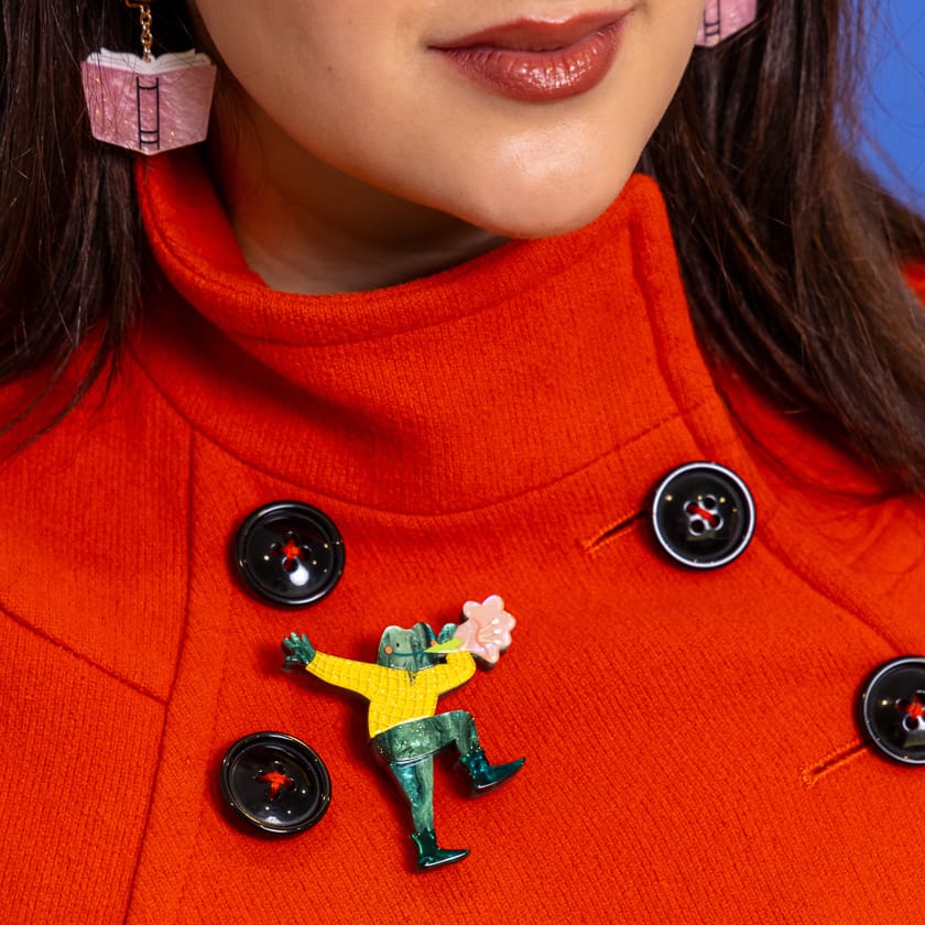 Phineas Brooch  -  Erstwilder  -  Quirky Resin and Enamel Accessories