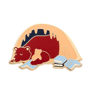 Otso the Bear Enamel Pin  -  Erstwilder  -  Quirky Resin and Enamel Accessories