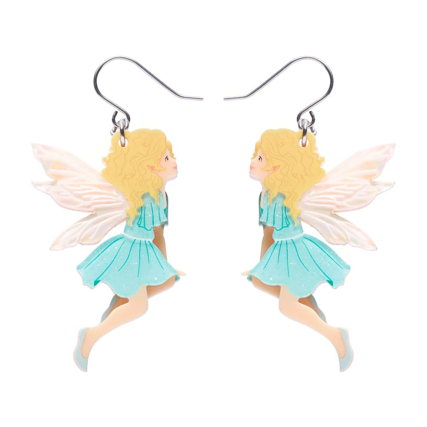 Silky the Fairy Drop Earrings  -  Erstwilder  -  Quirky Resin and Enamel Accessories