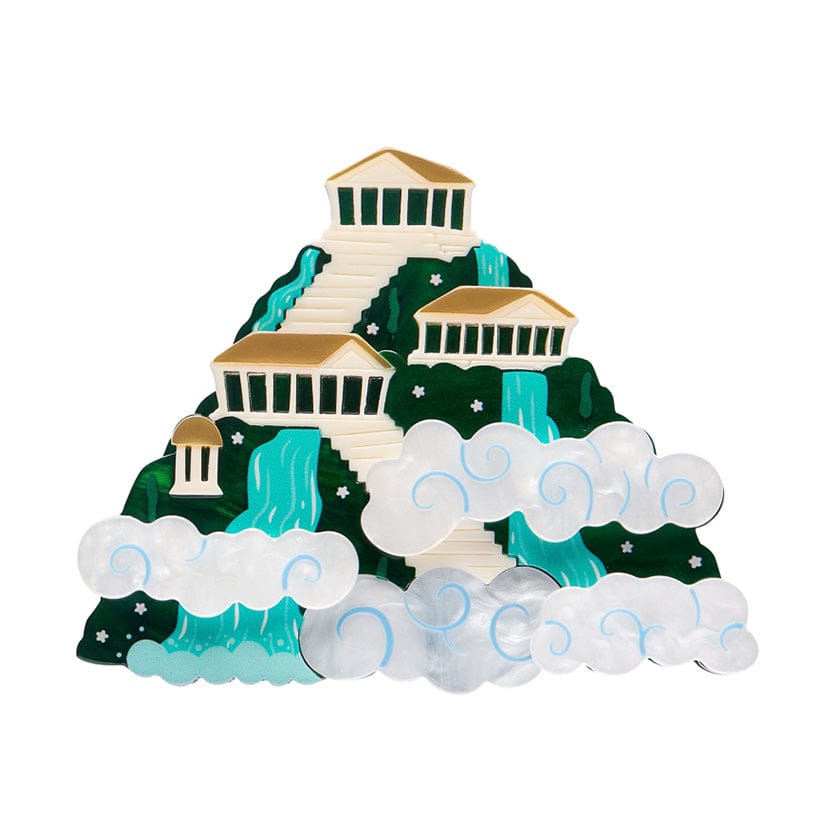 Sacred Ascent Brooch (IMPERFECT)  -  Erstwilder  -  Quirky Resin and Enamel Accessories