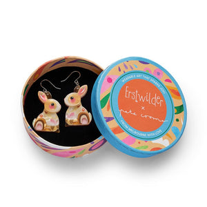 Maple the Bunny Drop Earrings  -  Erstwilder  -  Quirky Resin and Enamel Accessories