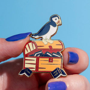Percy the Puffin Enamel Pin  -  Erstwilder  -  Quirky Resin and Enamel Accessories