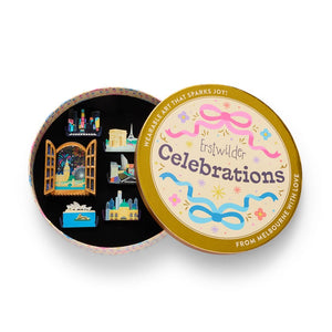 Fireworks Far & Wide Brooch  -  Erstwilder  -  Quirky Resin and Enamel Accessories