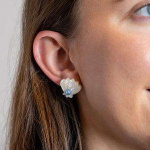 Saltwater Wisdom Stud Earrings  -  Erstwilder  -  Quirky Resin and Enamel Accessories