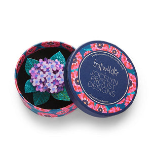 Heavenly Hydrangea Brooch  -  Erstwilder  -  Quirky Resin and Enamel Accessories