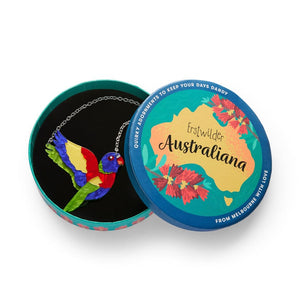 Lulu the Lorikeet Necklace  -  Erstwilder  -  Quirky Resin and Enamel Accessories