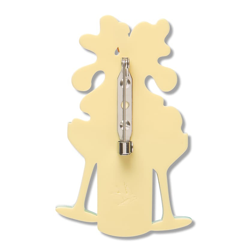 Raise a Glass Brooch  -  Erstwilder  -  Quirky Resin and Enamel Accessories