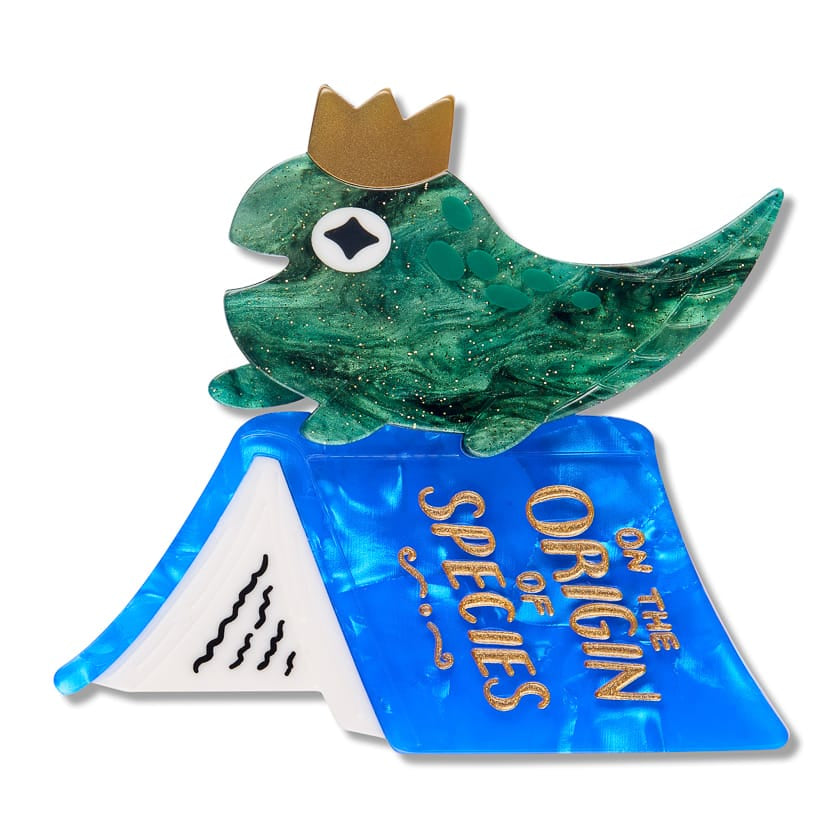 Prince Polliwog Brooch  -  Erstwilder  -  Quirky Resin and Enamel Accessories