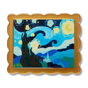 Van Gogh Simplified Mini Brooch  -  Erstwilder Simplified  -  Quirky Resin and Enamel Accessories