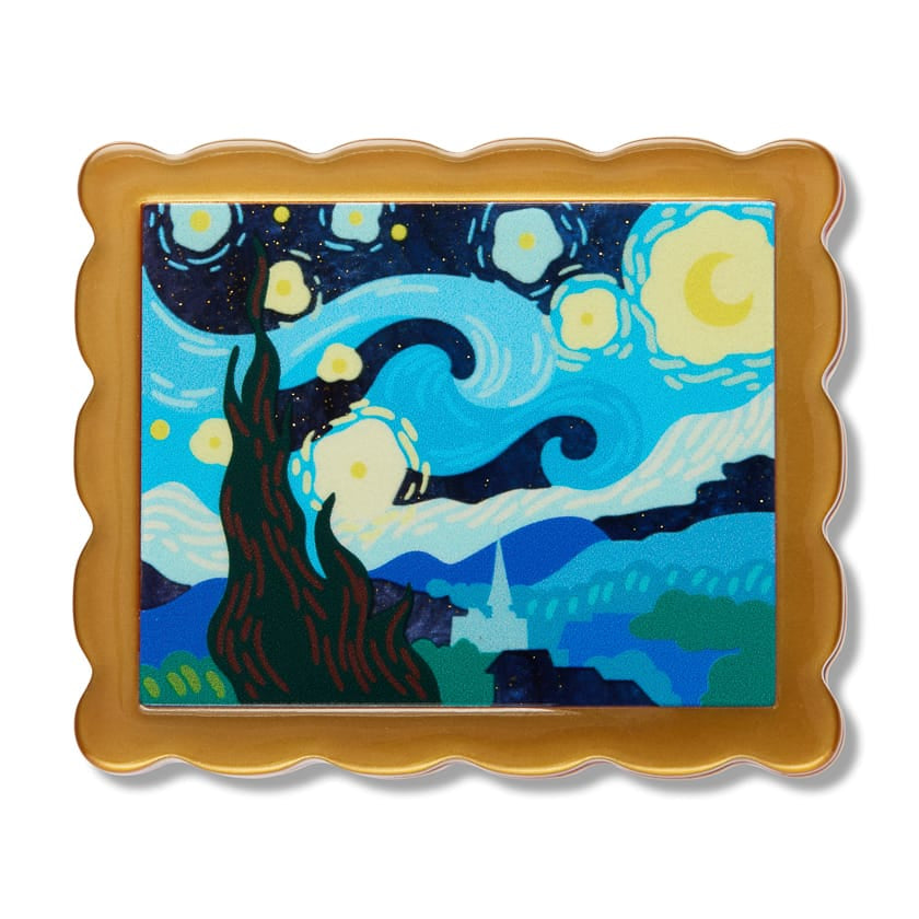 Van Gogh Simplified Mini Brooch  -  Erstwilder Simplified  -  Quirky Resin and Enamel Accessories