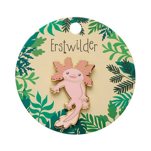 Axolotl Enamel Pin  -  Erstwilder  -  Quirky Resin and Enamel Accessories