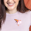 Pascal the Princess Prawn Brooch  -  Erstwilder  -  Quirky Resin and Enamel Accessories