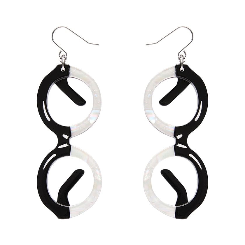 I Wear Eyewear Iris Drop Earrings (IMPERFECT)  -  Erstwilder  -  Quirky Resin and Enamel Accessories