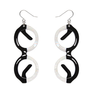 I Wear Eyewear Iris Drop Earrings (IMPERFECT)  -  Erstwilder  -  Quirky Resin and Enamel Accessories