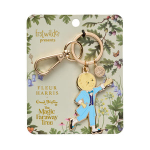 Moonface Enamel Key Ring  -  Erstwilder  -  Quirky Resin and Enamel Accessories