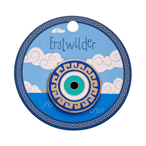 Evil Eye Amulet Enamel Pin  -  Erstwilder  -  Quirky Resin and Enamel Accessories