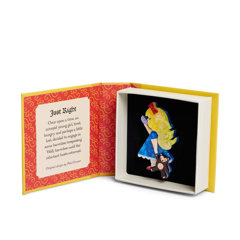 Just Right Brooch  -  Erstwilder  -  Quirky Resin and Enamel Accessories