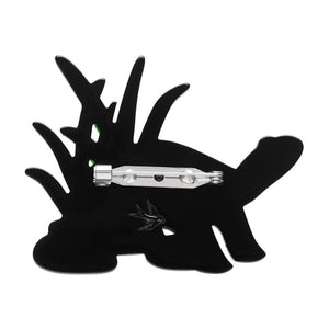 Rheo the River Turtle Brooch (IMPERFECT)  -  Erstwilder  -  Quirky Resin and Enamel Accessories