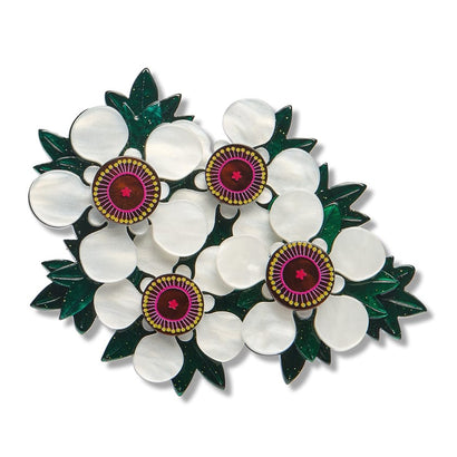 Mānuka Brooch  -  Erstwilder  -  Quirky Resin and Enamel Accessories