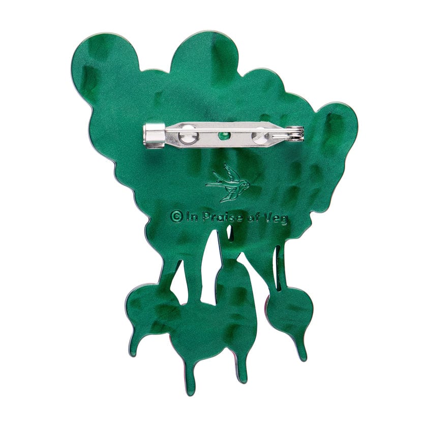 Radish Remedy Brooch  -  Erstwilder  -  Quirky Resin and Enamel Accessories