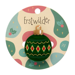 Bauble Simplified Mini Brooch  -  Erstwilder Simplified  -  Quirky Resin and Enamel Accessories